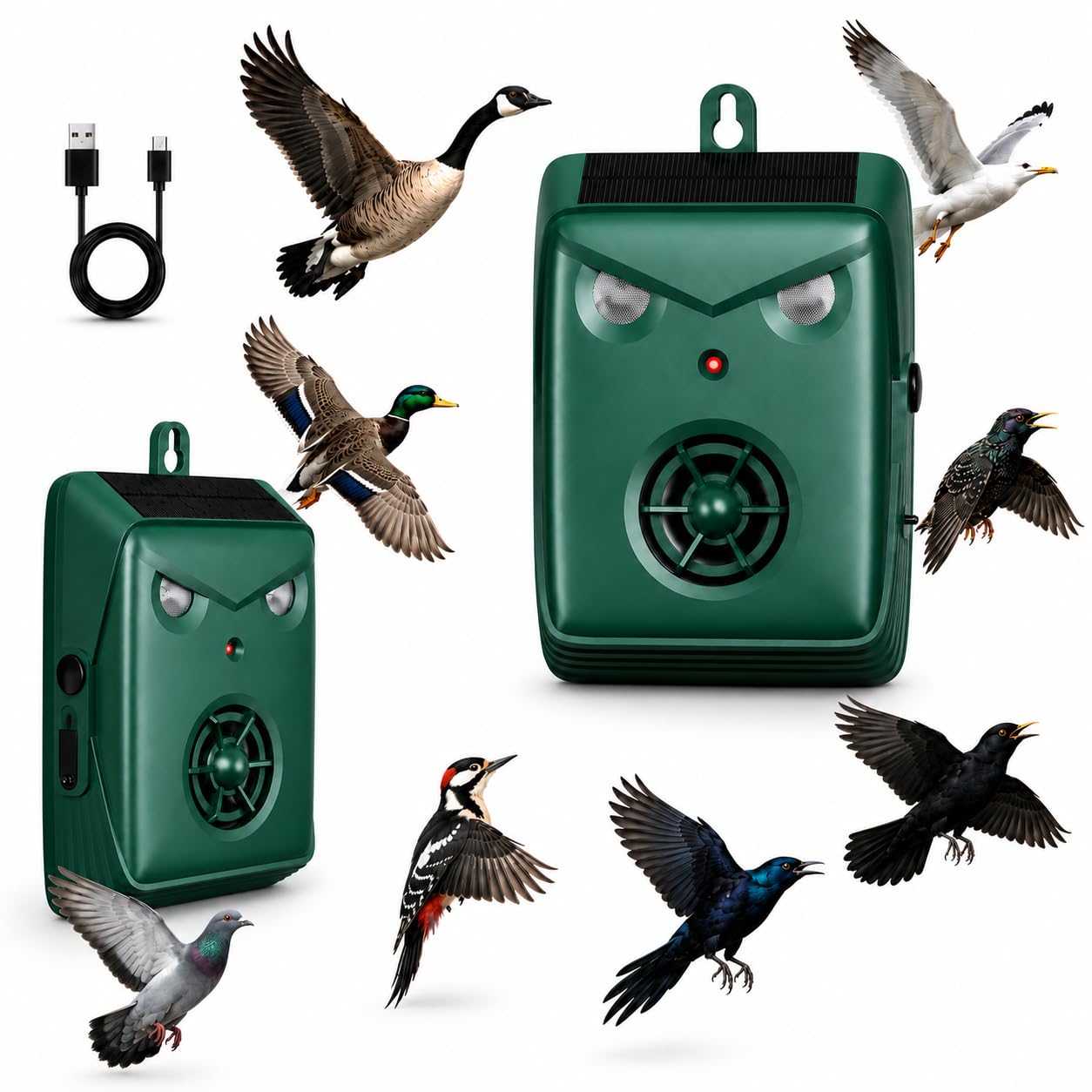 Jahy2Tech Solar Ultrasonic Bird Repellent