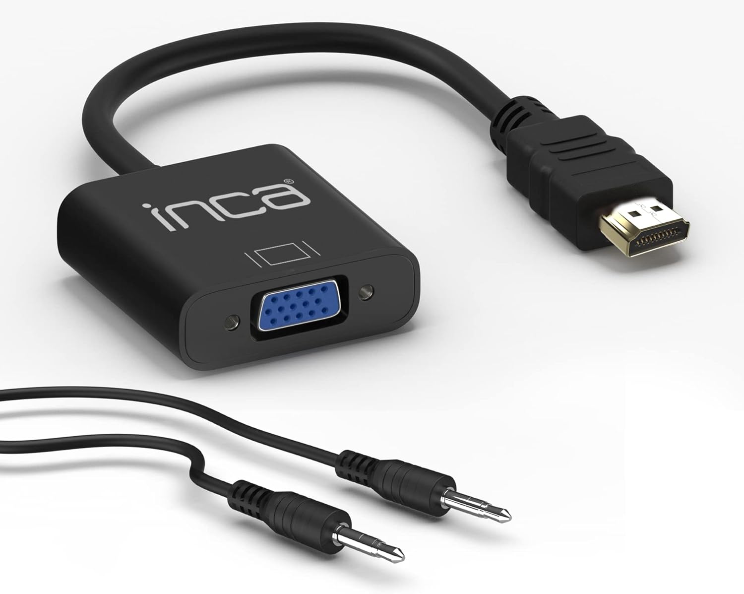 INCA IHTV-7TS HDMI TO VGA Jack (Audio CABLE INCLUDED) BLACK