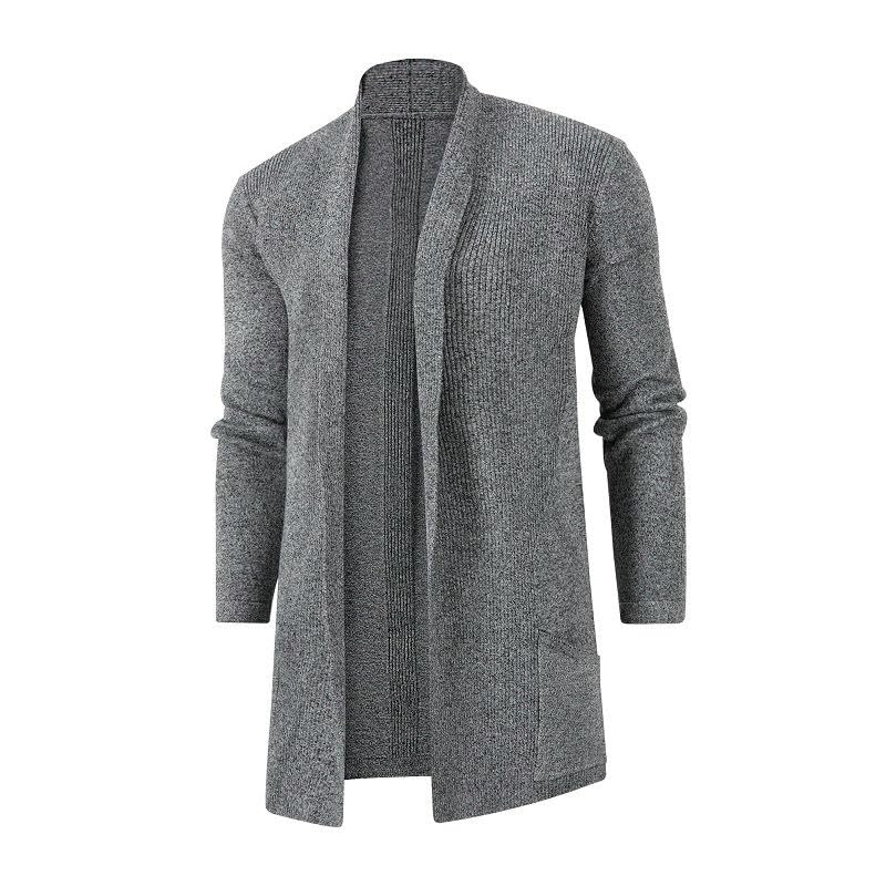 Cárdigan para hombre de punto estilo europeo chaqueta de abrigo para otoño 5