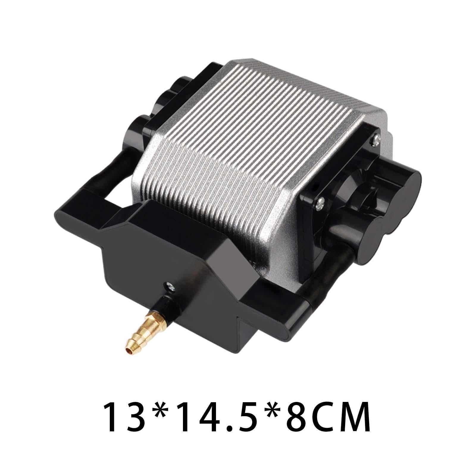 Bomba de Aire para Acuario, Bomba de Oxígeno, Aireador, Compresor, Batería Portátil, Silenciosa, Aleación de Cobre Y Aluminio, para Uso en Piscicultur, 12v