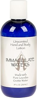 Immaculate Waters Unscented Bath & Body Lotion - Hydrating, Non-Greasy, Fragrance-Free Skin Care for Sensitive Skin, Moisturizing, Gentle Formula for All Skin Types, Catholic Devotional Skincare Gift