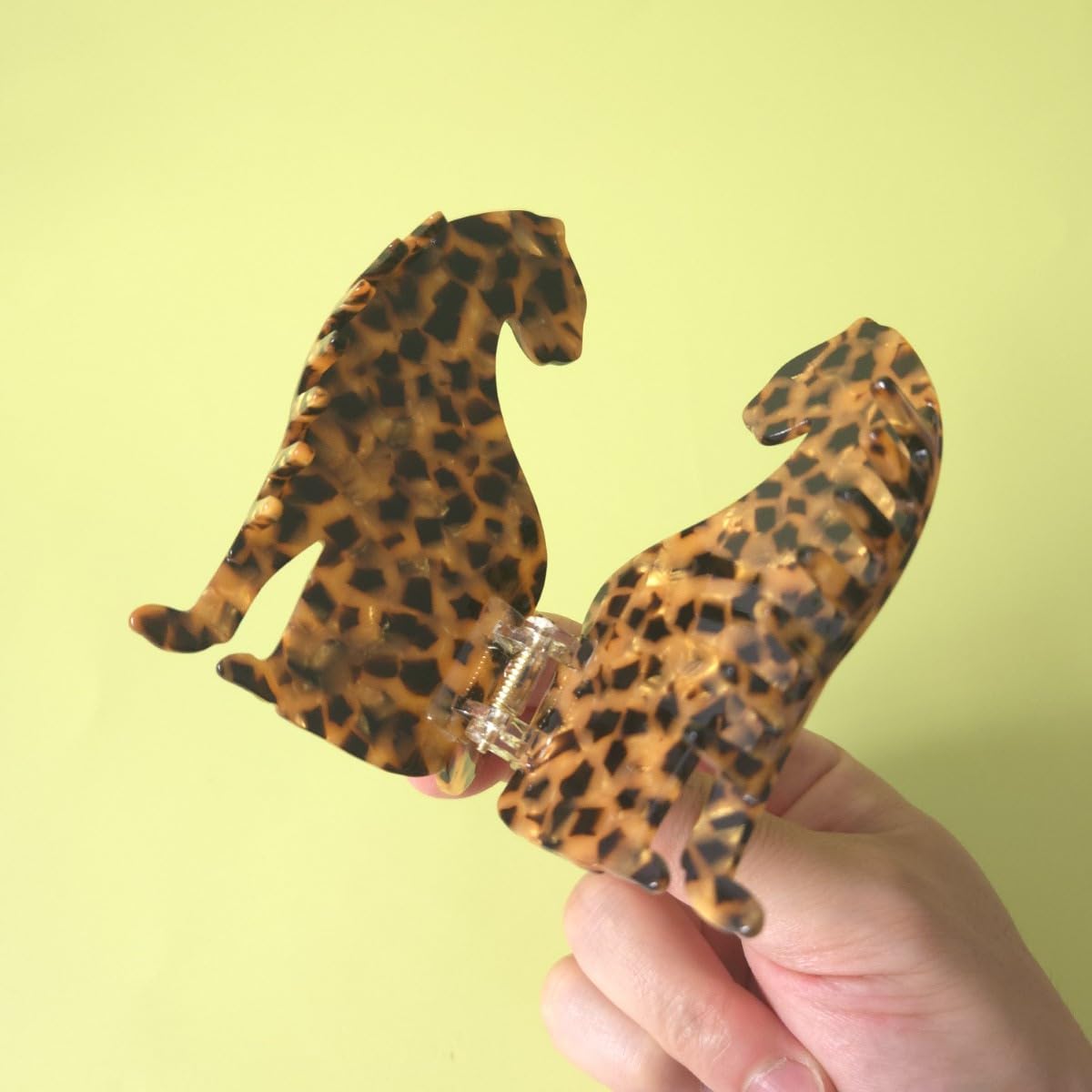 Funny Jaguar Hair Clip,Acetate Claw Clips,Jaguar Hair Clips for Women