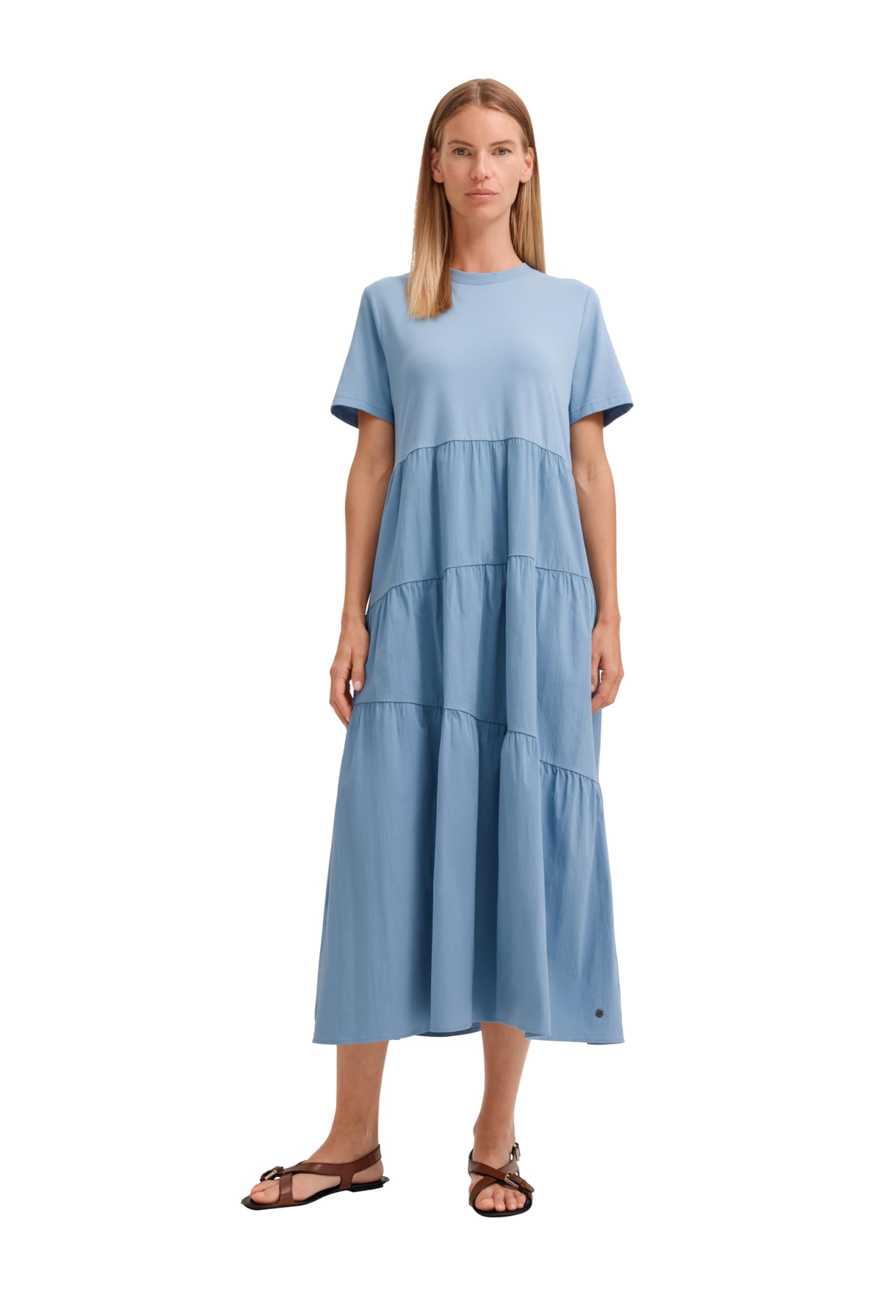 bugatti Damen Sommerkleid W1385-12308 Modern Fit mit Raffungen und Rundhals