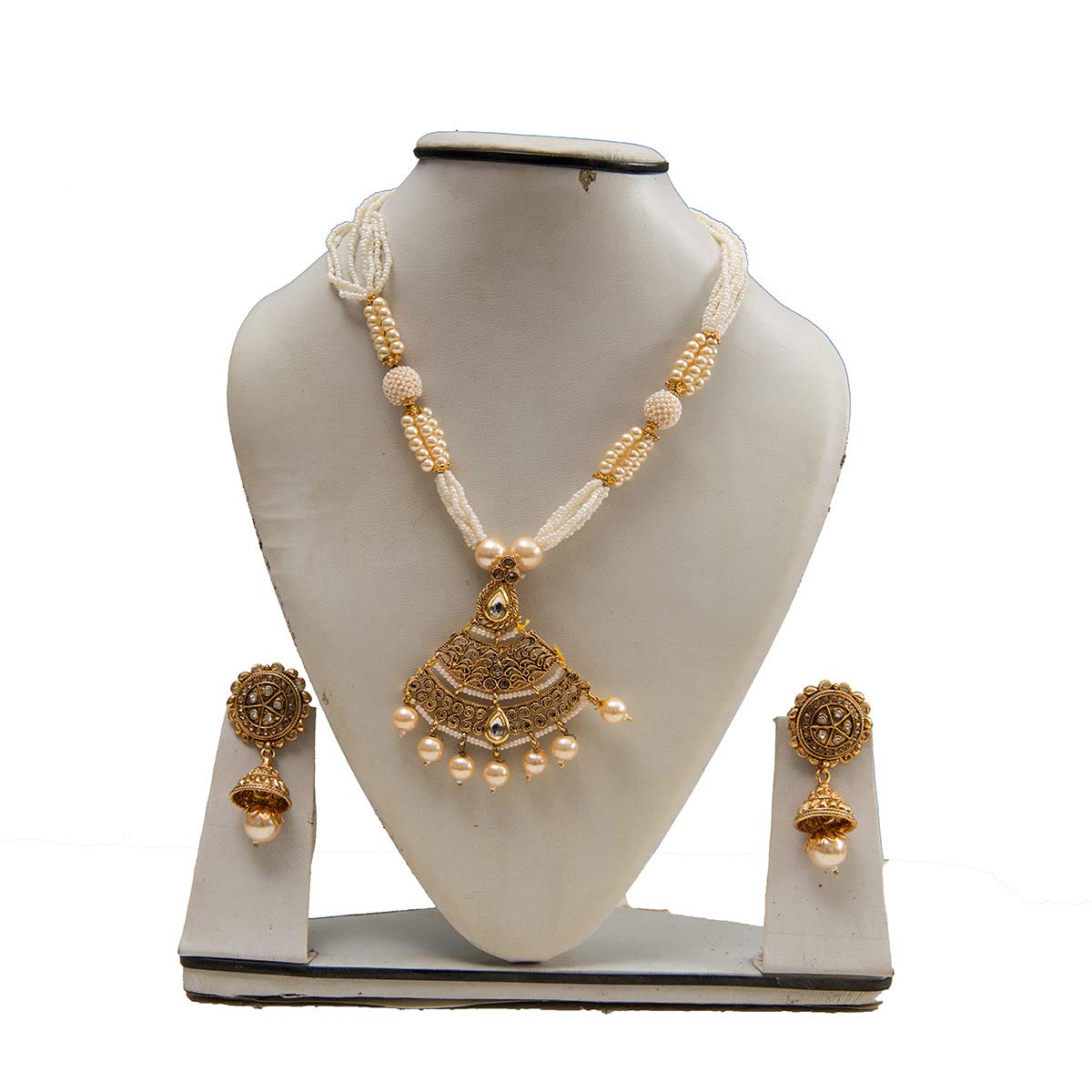 Elegant Crystal Necklace Set with Earrings