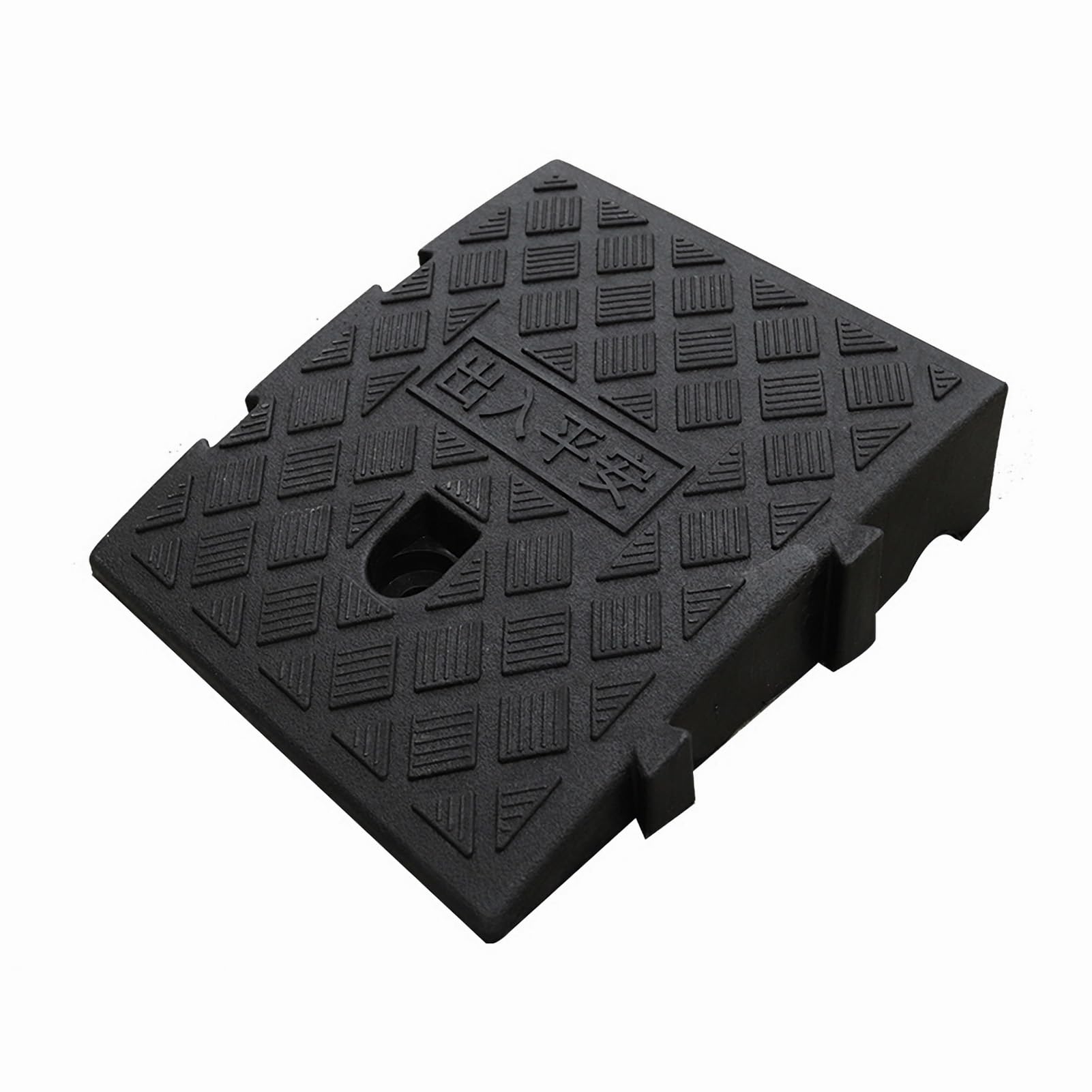 Plastikowa rampa krawężnikowa, przenośna lekka rampa progowa, do podjazdów, motocykli, rowerów, dróg, wózków inwalidzkich(16cm/6.3inch)