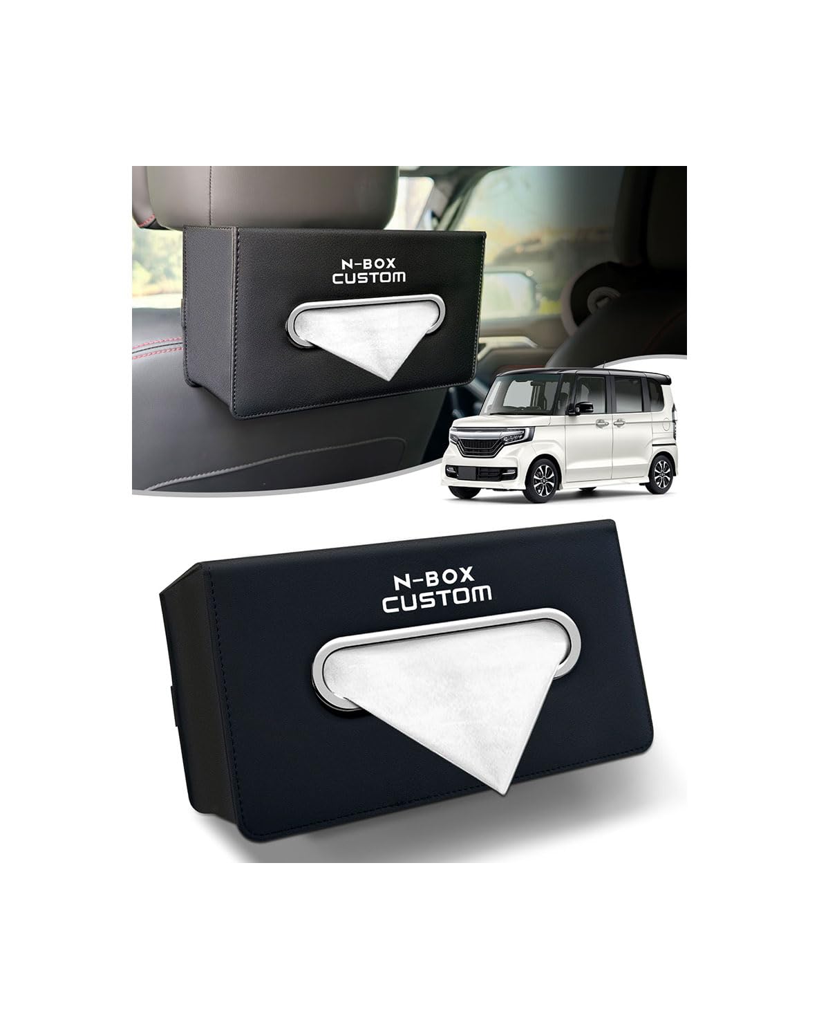 M&M Custom Performance ティッシュケース　ティッシュ置き Amazon.co.jp: Maplewoodcar 車 ティッシュケース 吊り下げ 【N-BOX