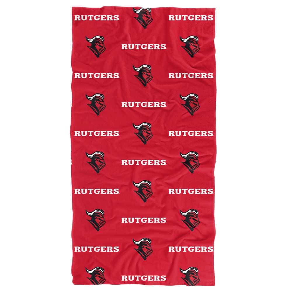 LOGOVISION Rutgers University Beach Towel/Bath Towel, 30