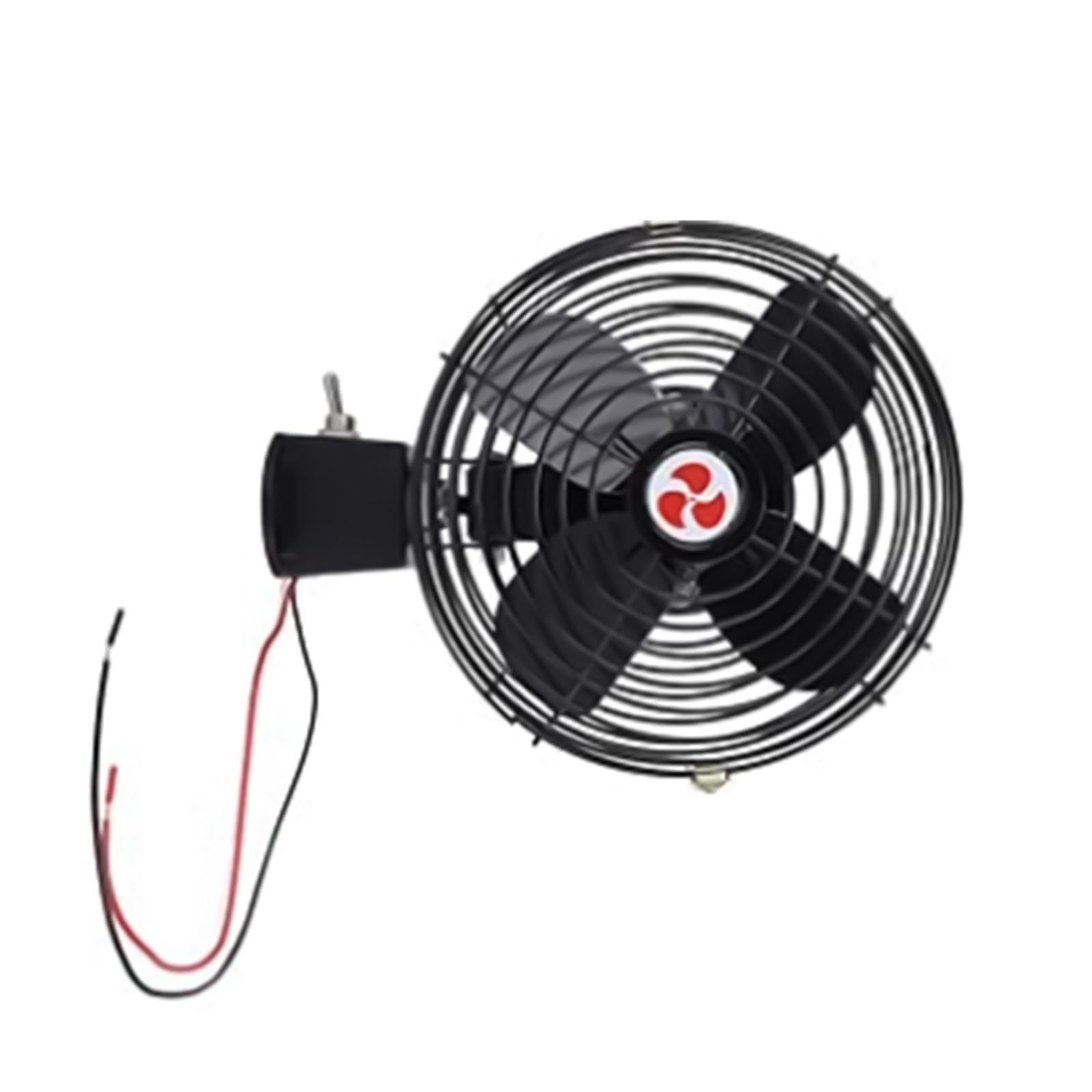 Maxtonser 12V 24V Automotive Cooling Fan With Noise Reduction Technology For Long Drives In Cars Trucks Boats And Buses 8 Inch