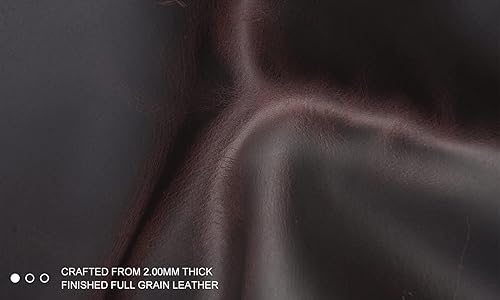 Miniatura 8 de Polare - Maletín de cuero de grano completo para hombre con cremalleras de metal YKK