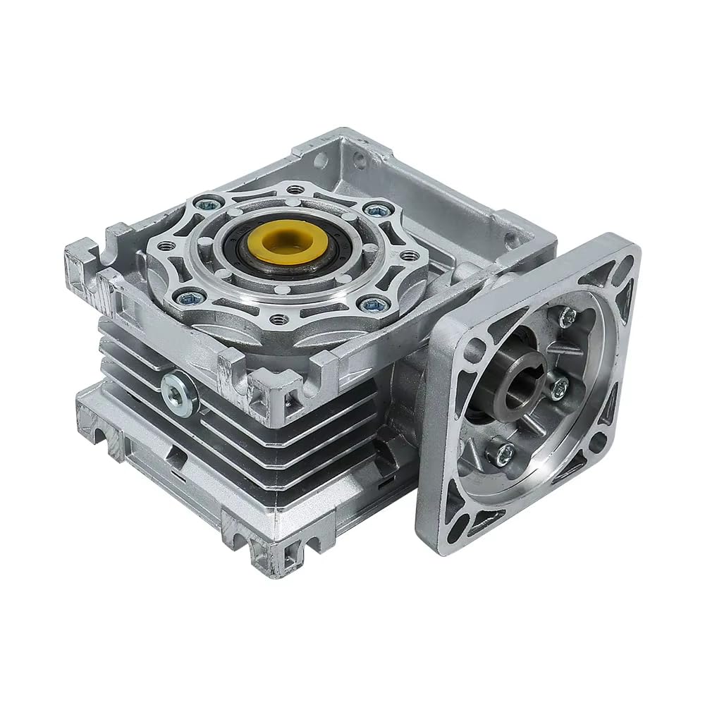 NMRV030 Schneckengetriebe Aluminium 5:1-80:1 Eingang 8mm/11mm Ausgang 14mm für Nema23 Motor