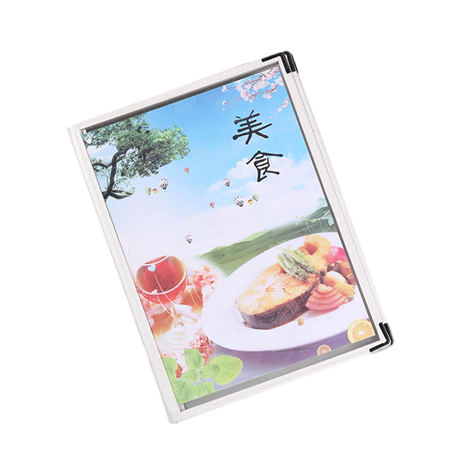 10 Stück,Abdeckung Der Speisekarte Ordner,Transparente Speisekartenabdeckung für Restaurants,Restaurant-Menüordner,Transparentes Menübuch,Für Restaurant Hotel Deli Cafes Bars Pub.