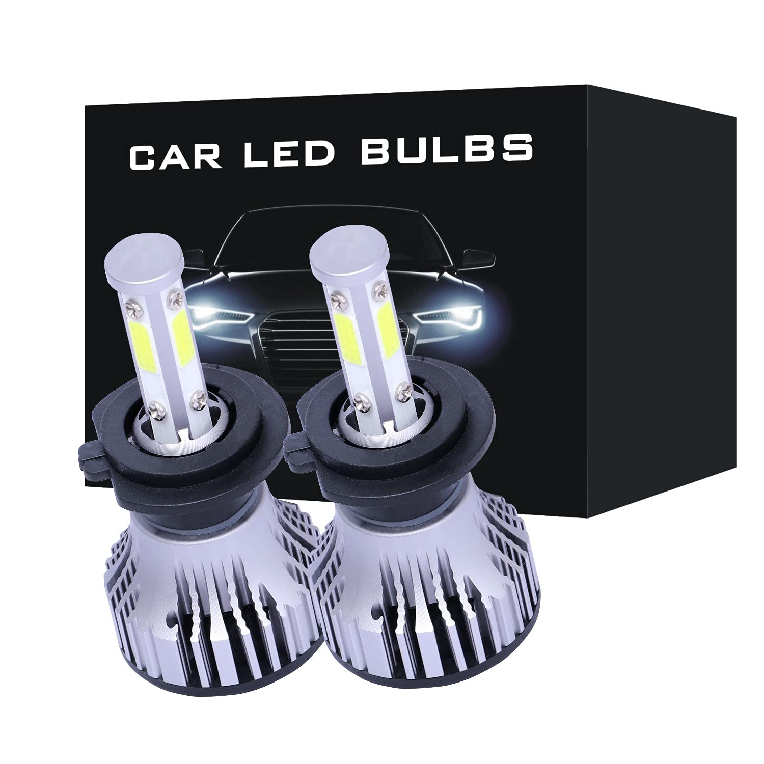fari a LED 2 pz/Paia 52W 4-Side H4 H7 LED Auto Faro dell'automobile 16000LM 6500K Lampada H1 H3 9005 HB3 9006 9007 HB4 H8 H9 H11 H11 Bulbi di fendinebbia Lampadina a LED
