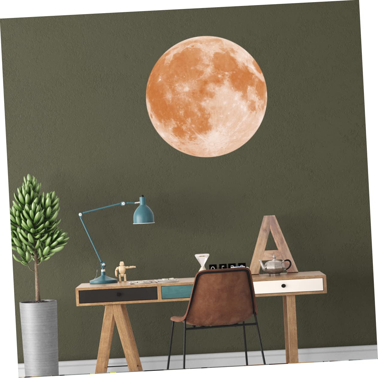 ifundom 3 Stücke Glow Dark Decke Aufkleber Für Schlafzimmer Mond Aufkleber Kinder