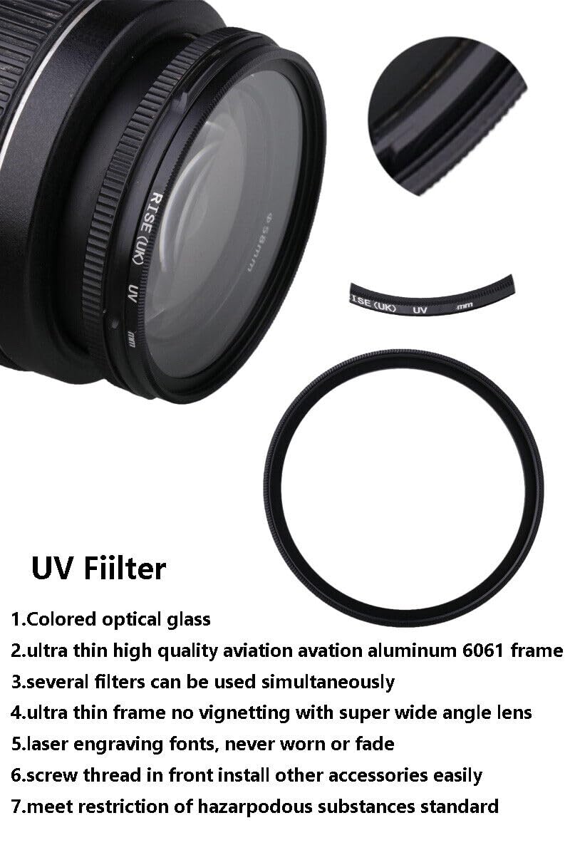 Filtro Per Lenti UV Tide Optics (58 Mm) Protezione Dai Raggi - Foto 6