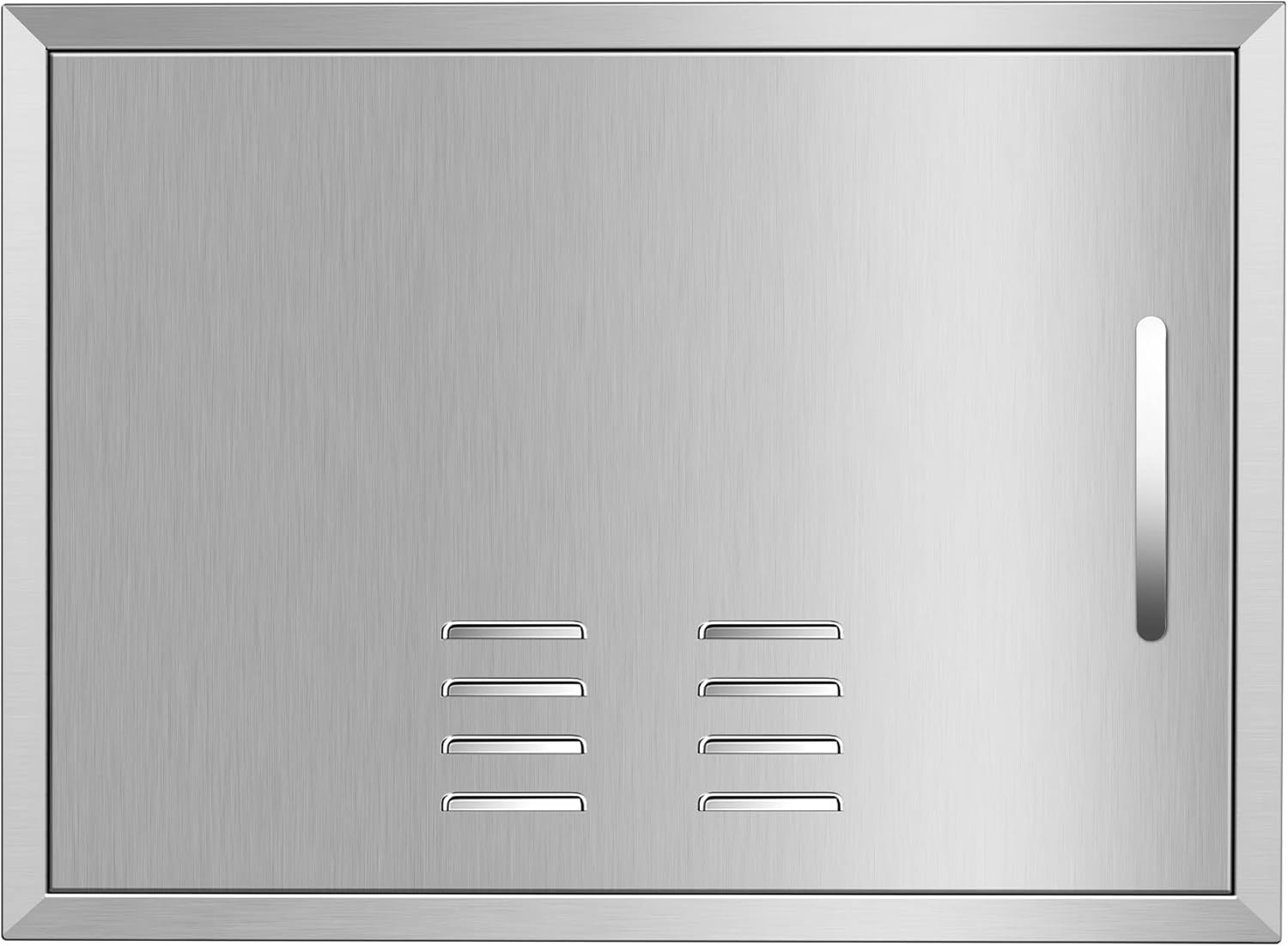 KODOM Outdoor Kitchen Doors 27''W X 20''H, Flush Mount