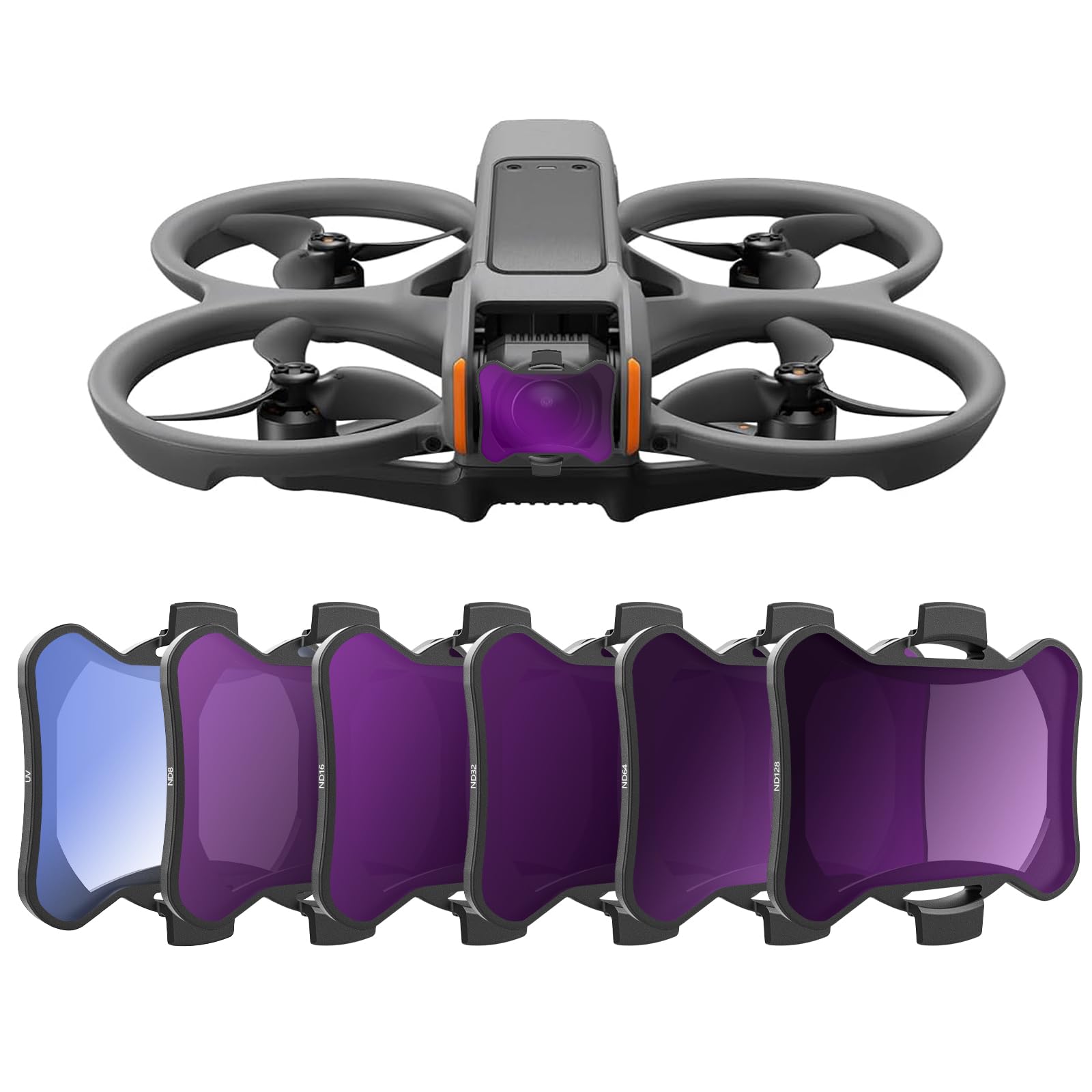 FPVtosky Mini 4 Pro ND Filterset, Multi Coated ND Filters CPL-filterset voor DJI Mini 4 Pro Drone-accessoires 6-pack (CPL, ND16, ND32, ND64, ND128, ND256