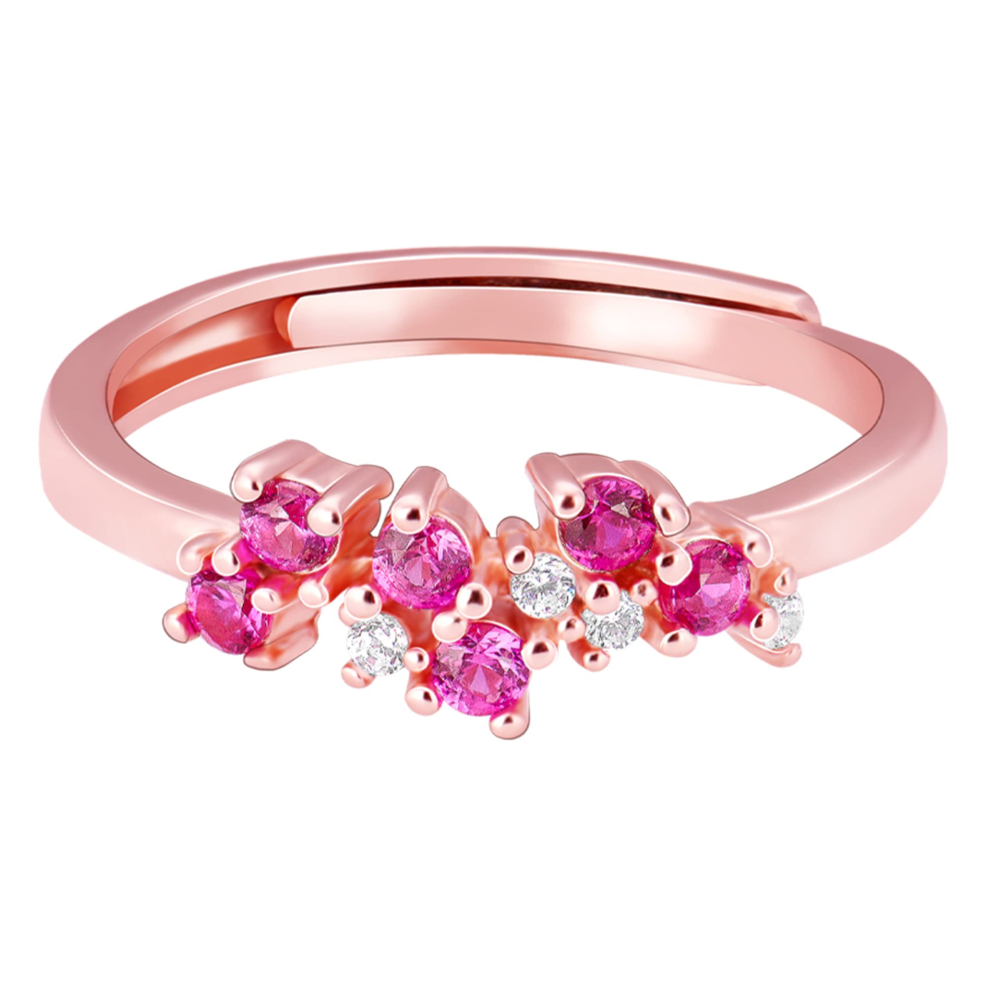 GIVA 925 Silver Rose Gold Pink and White Waves Ring, Adjustable Gifts for Girlfriend, Gifts for Women & Girls| With Certificate of Authenticity and 925 Stamp | 6 Month Warranty* (B0B46BD5DL) Amazon Price History, Amazon Price Tracker