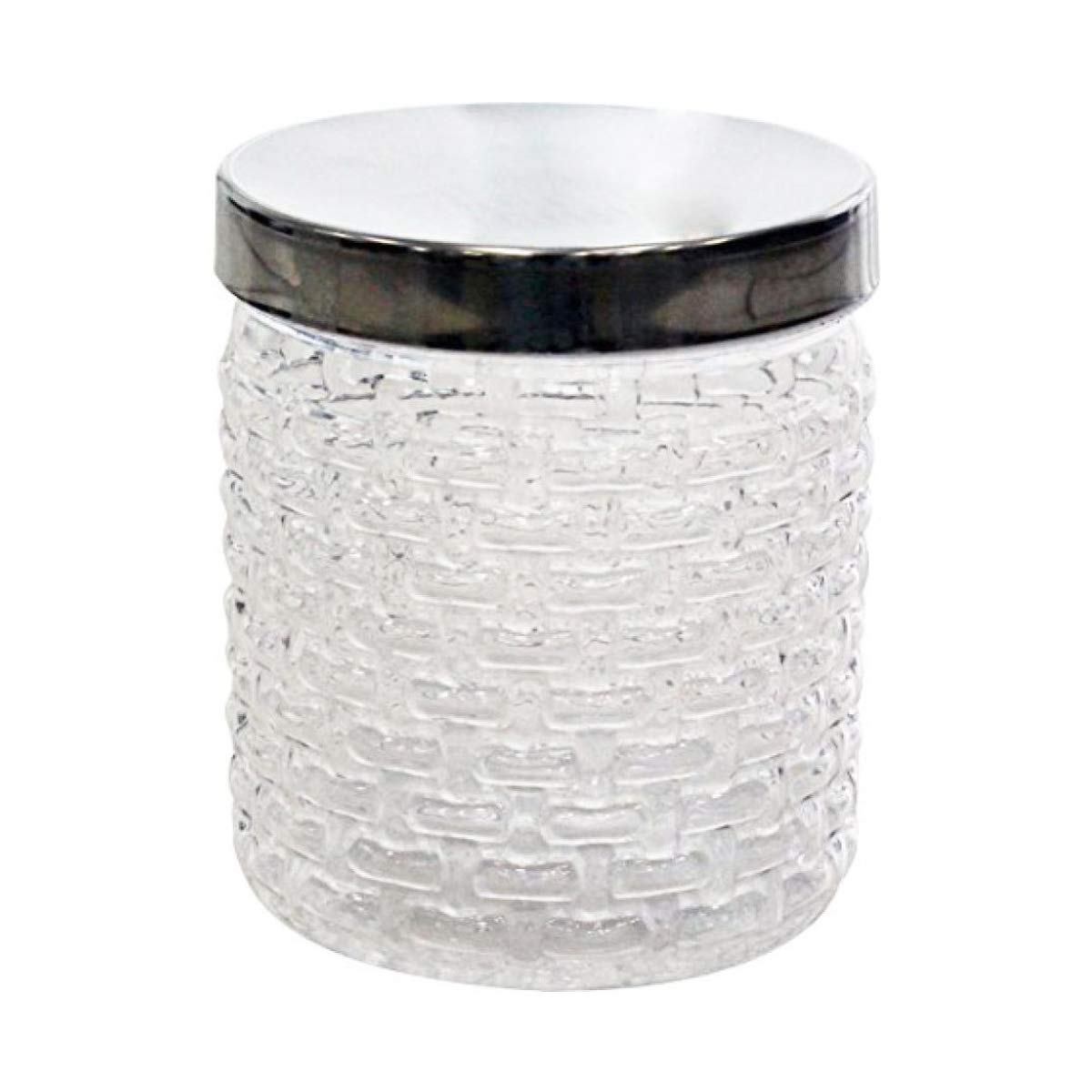 PrincewarePlastic Food Storage Jar/Canister, Clear Base with Chrome Effect Lid, 1.70L