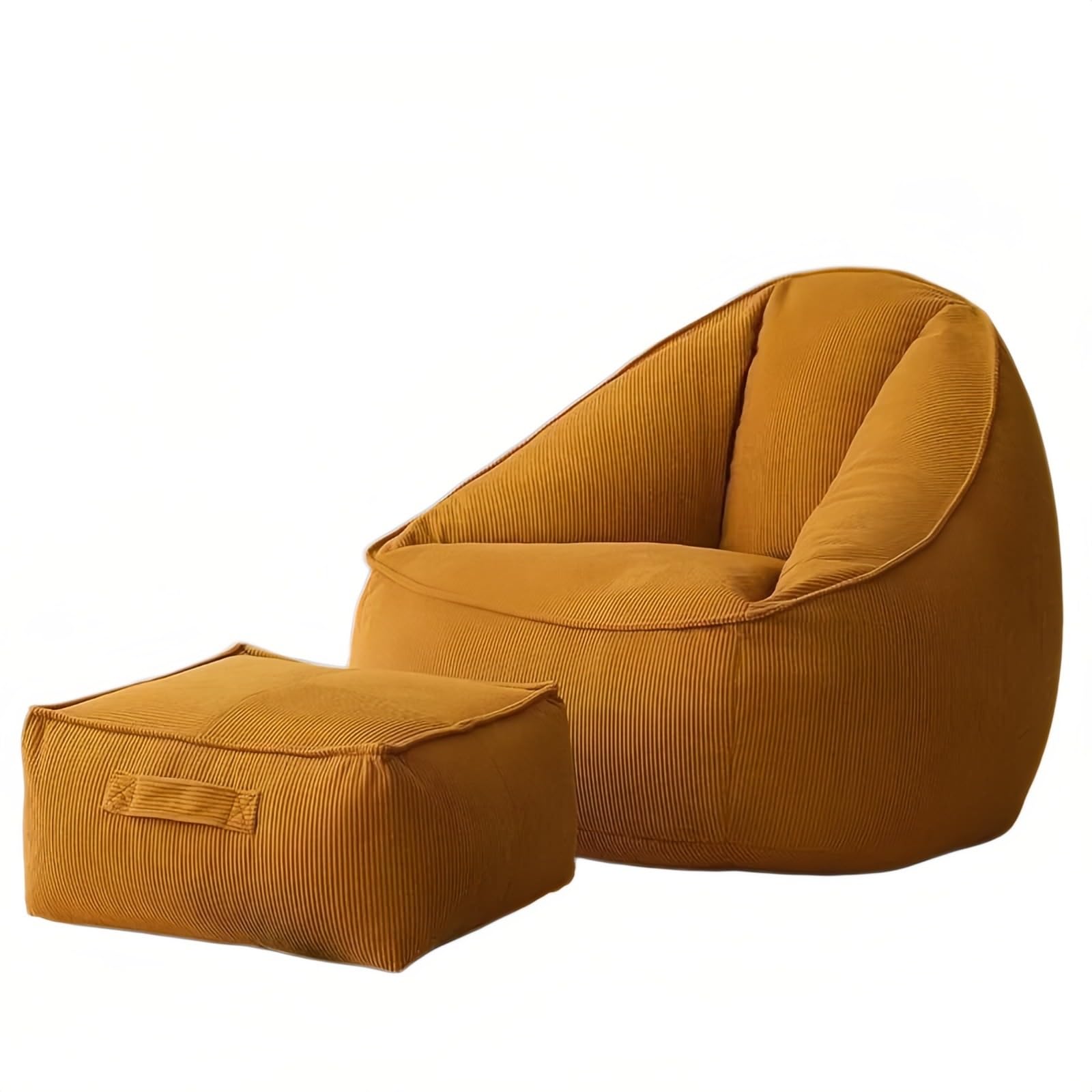 Strona główna Leniwa Sofa Krzesło z workiem fasolowym do relaksu Nadaje się balkonu w sypialni Worek fasoli(Yellow)