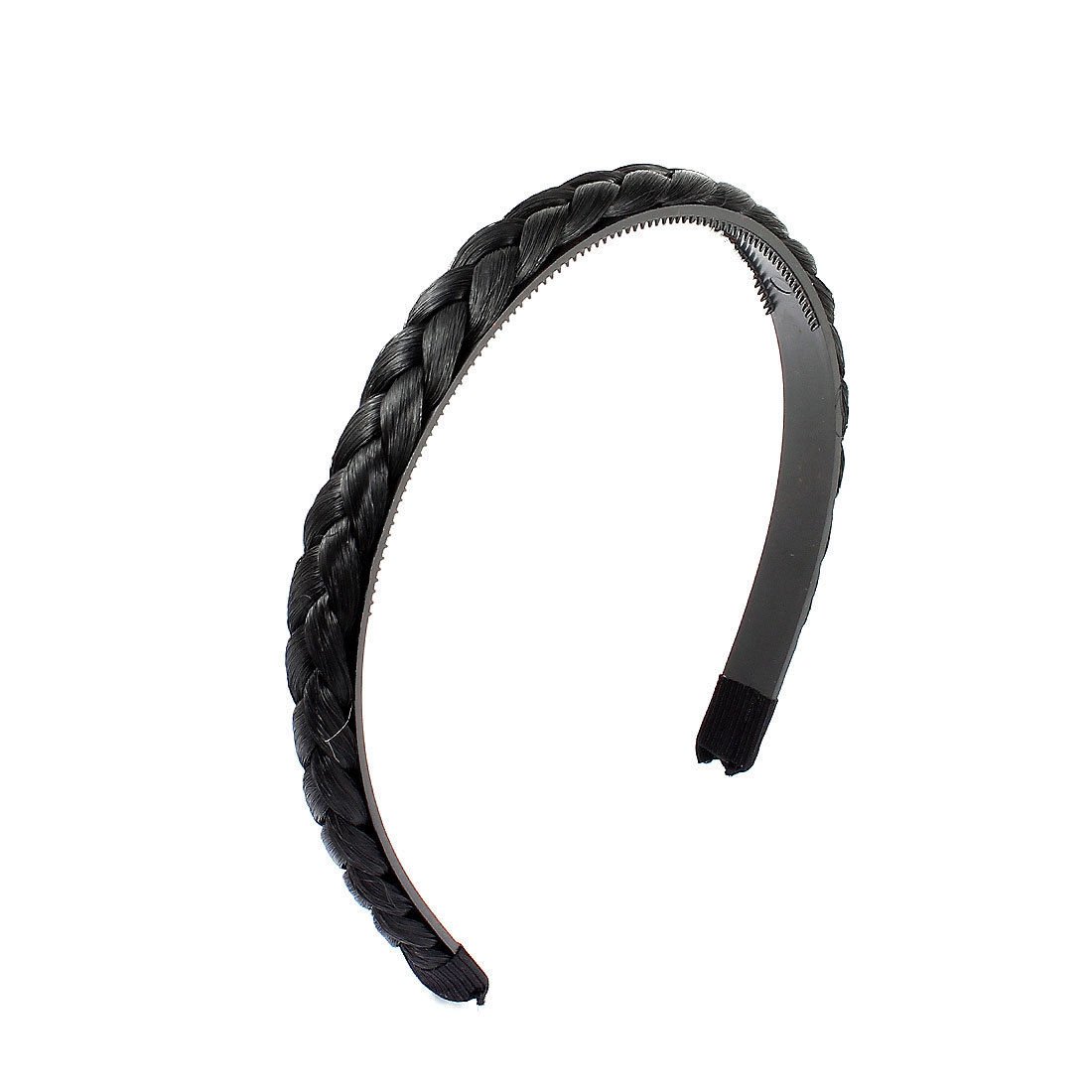 Gugzy Braided Faux Hair Plaits Soft Extensions Stretchy Headband Plastic Hairband, Hair Plaited Plait Elastic Hairband for Girls & Women (Black Style 2) (B079WPDTVR) Amazon Price History, Amazon Price Tracker