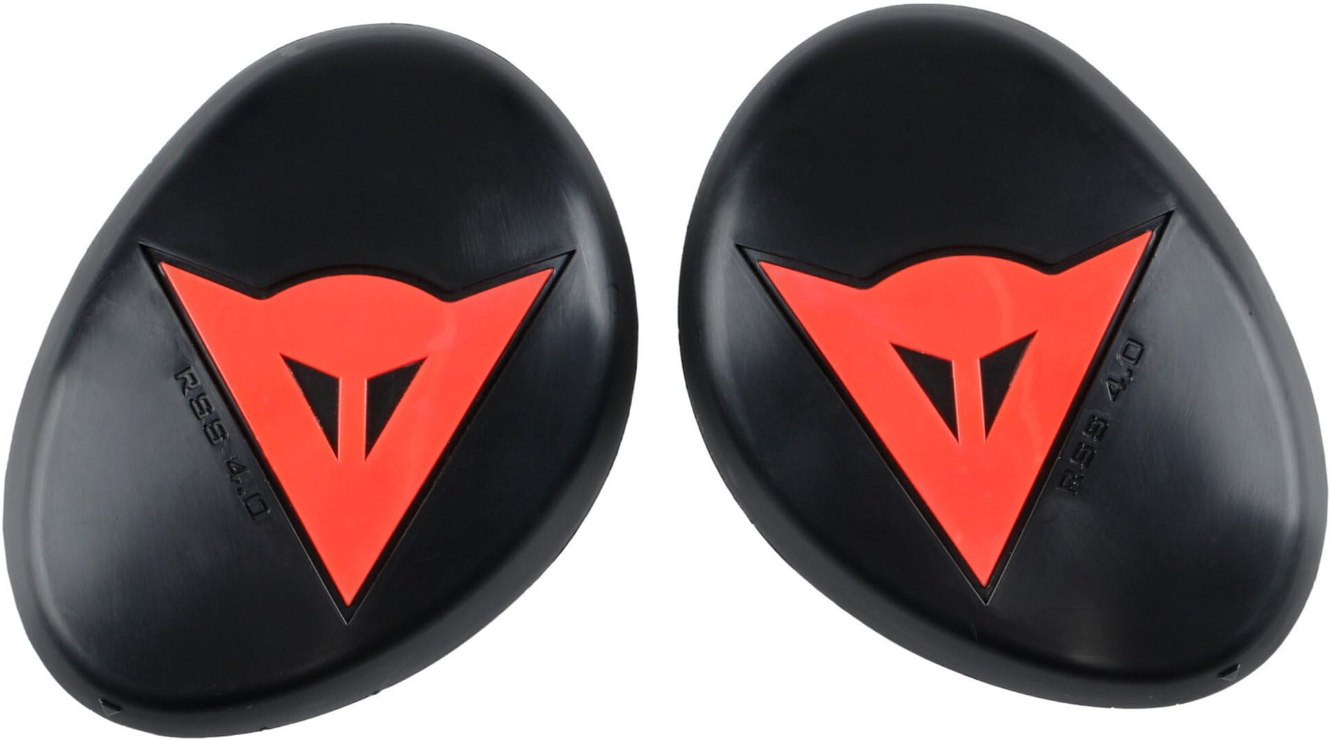 Dainese - Knee Slider Rss 4.0, Knee Pad for Motorcycles, Replacement Knee Protection for Motorbikes, for Men and Women, Black/Fluo Red