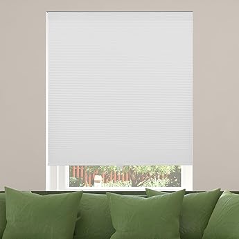 BlindsAvenue Cellular Honeycomb Cordless Shade, 9/16" Single Cell, Blackout, Fawn, Size: 23.5" W x 48" H
