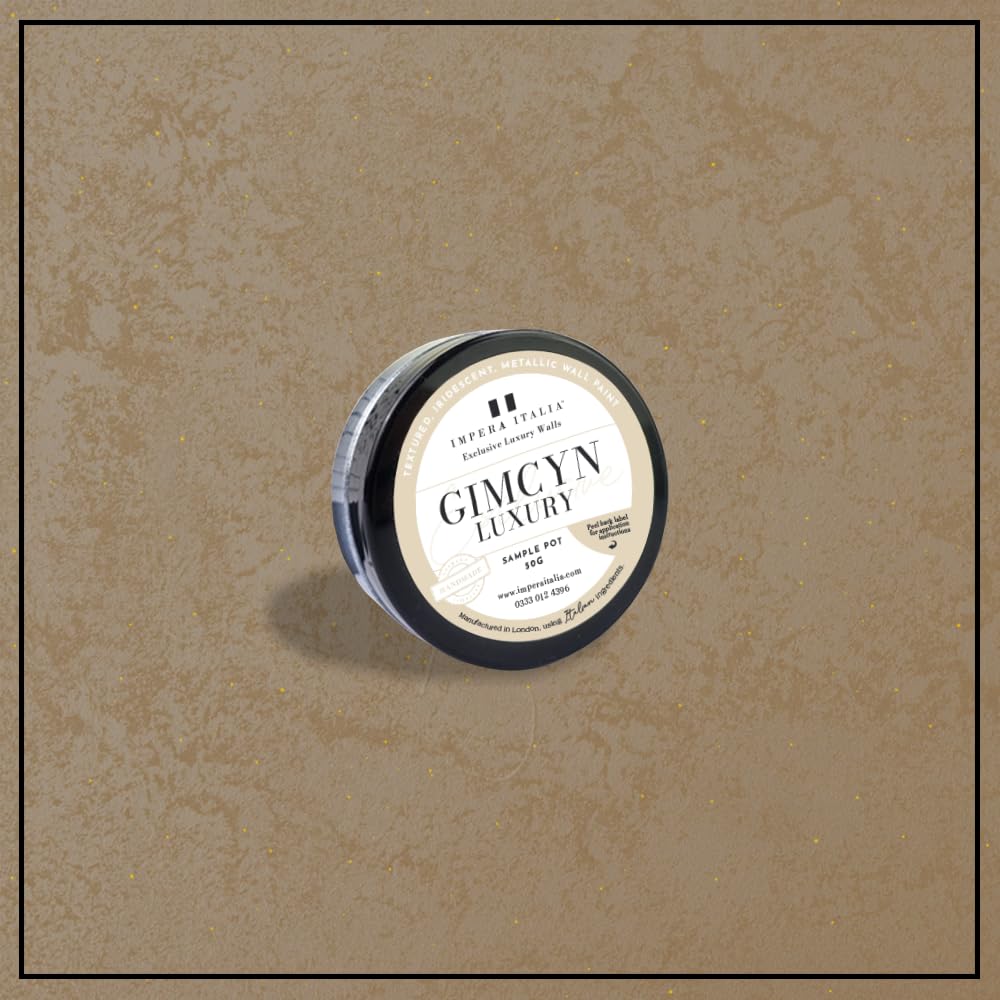 Impera Italia Gimcyn Luxury - Textured, Iridescent, Metallic Wall Paint Sample Pot. Includes 50g of Paint - Covers 0.25SQM - In Colour MOOKAITE.