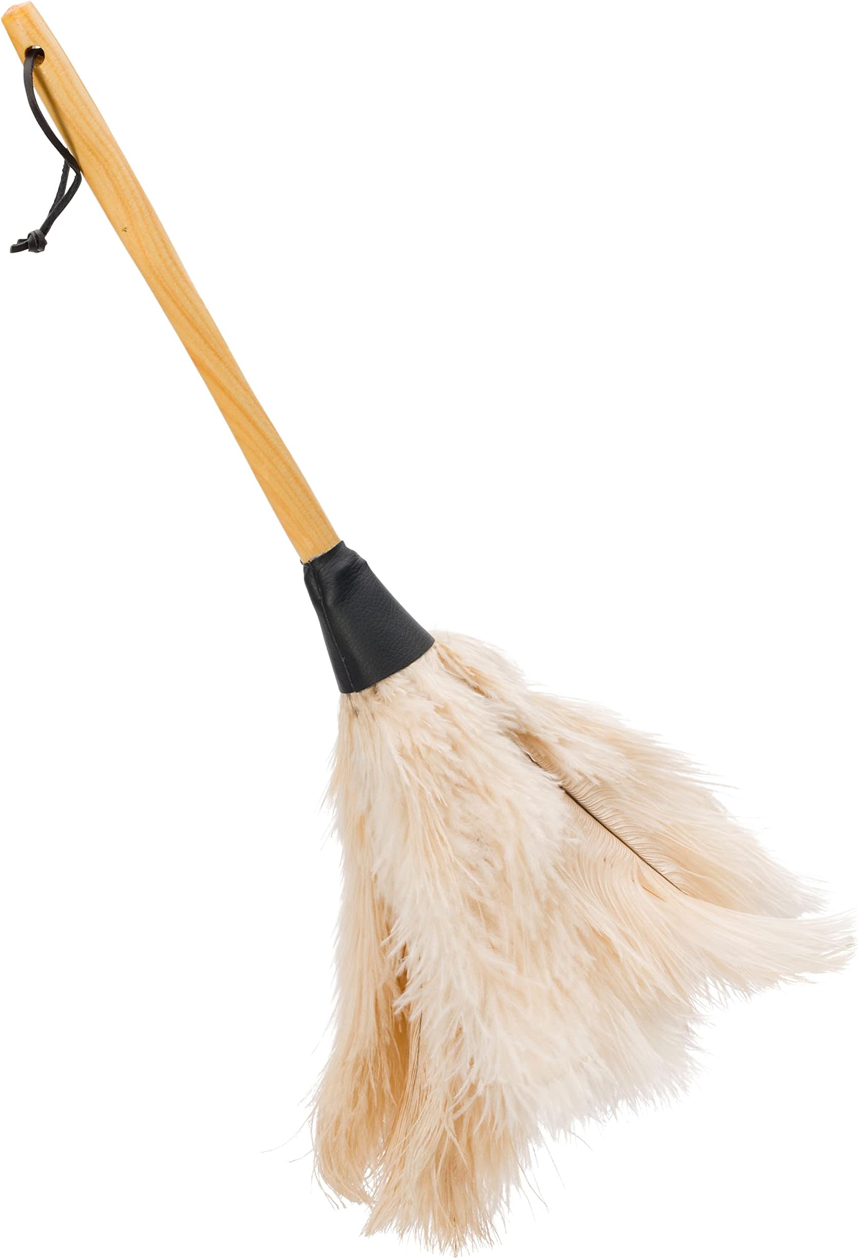 Redecker Ostrich Feather Duster with Beech Handle, Cream, 50cm
