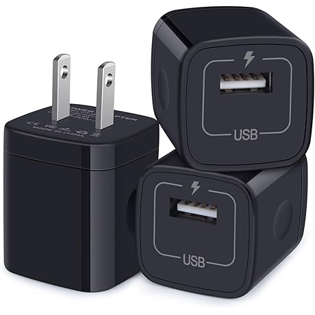 5V 1A USB Charger Block | Fast Charging Power Adapter Cube