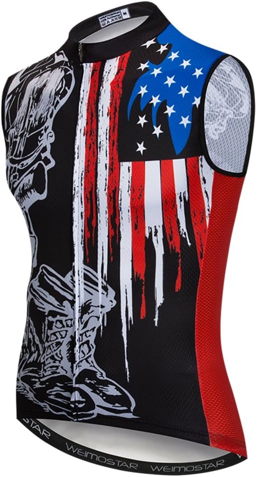 Cycling Vest Men Cycling Shirt Sleeveless Biking Clothing Jacket Cycling Jersey