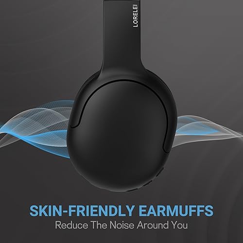 Vista 5 de LORELEI B-E5 - Auriculares Bluetooth para niños, auriculares inalámbricos para niños, plegables, 40 horas de reproducción, micrófono integrado