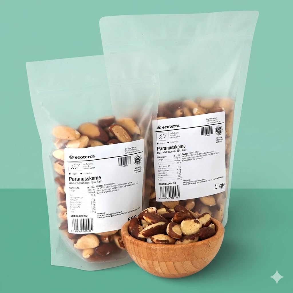 ecoterra Bio Paranüsse | natur | Superfood | Gourmet-Snack | Fairtrade | ab 500 g