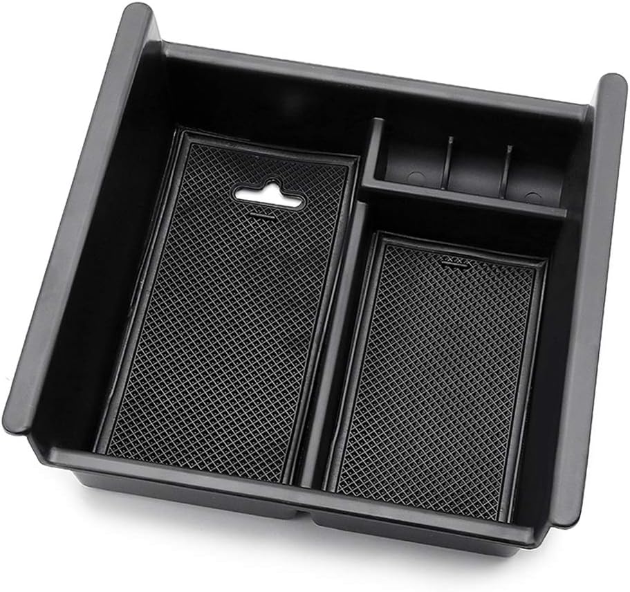 Compatible For Toyota 4Runner （2010-2019）Center Console Organizer Insert ABS Black Materials Tray Armrest Box Secondary Storage Tray