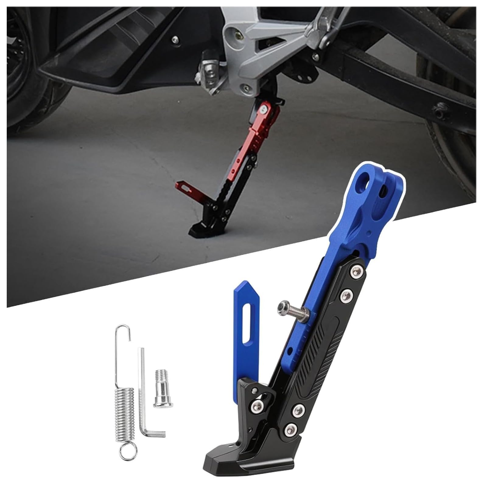 Pata de cabra regulable para Benelli TRK 702: solución a las caídas por suelo irregular 1