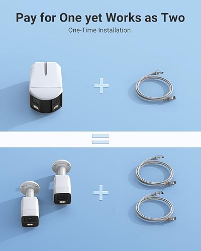 Miniatura 7 de ANNKE Sistema de cámara de seguridad de doble lente 4 cámaras PoE FCD600 con ángulo ultra amplio de 180 y NVR 4K de 16 canales con disco duro de 2