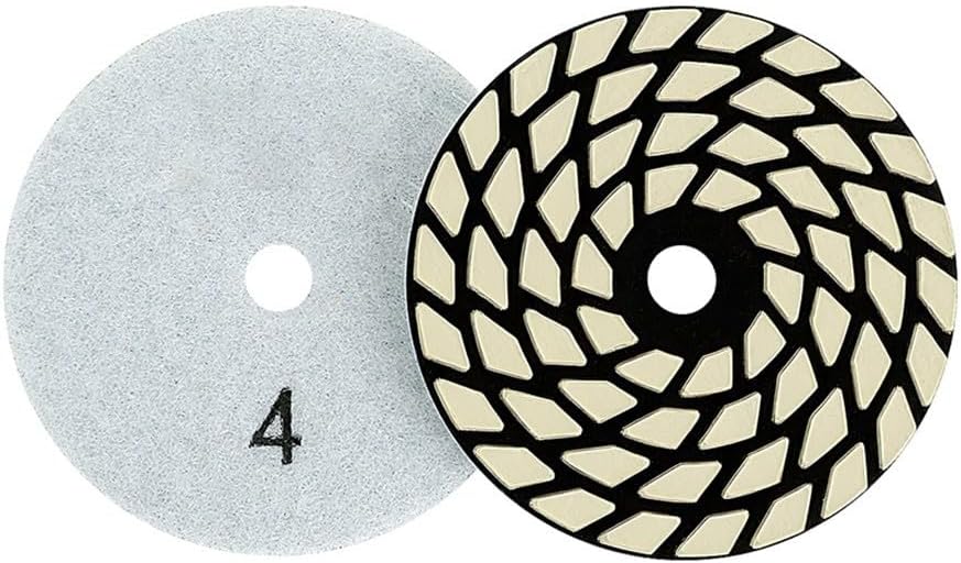 Flexible Wet Dry Polishing Pad for Granite Marble Stone 3 Inch 80mm Sanding Disc with Stepwise Grit Levels for Surface Refinement (NO4)