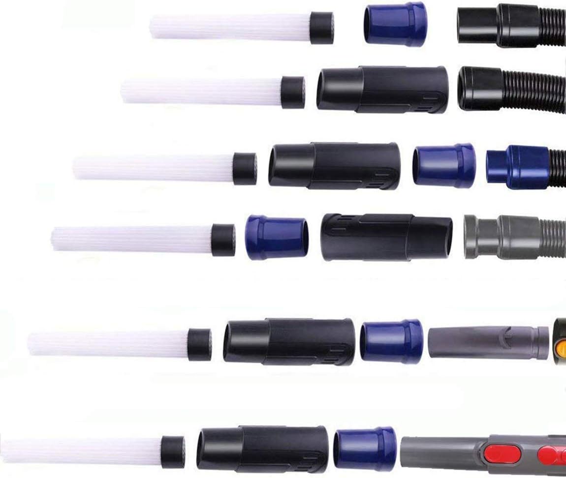 Vacuum Attachments 1 1/4 inch to 1 3/8 inch Small Shop Vac Accessories Horse Hair Brush and Dusty Brush for Home -