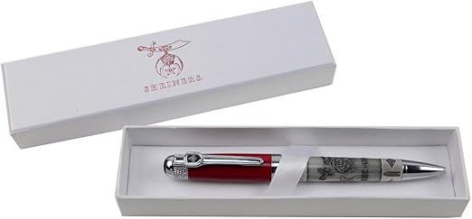 The Shriners Heavy Weight Metal Ballpoint Pen And Box Gift Set