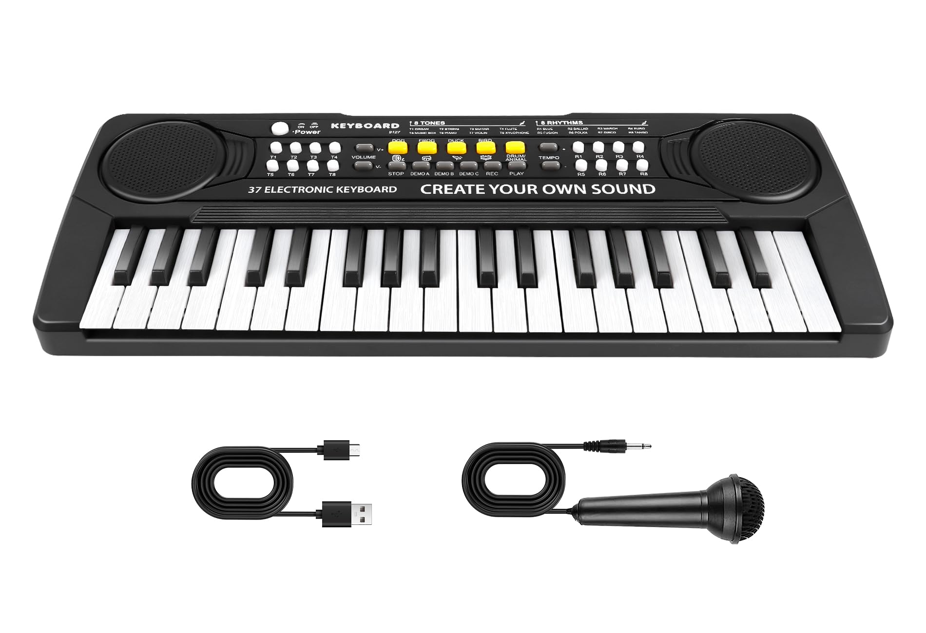 Toys Piano Keyboard - 37 Keys Pianos Music Toy with Microphone for Boy Girl