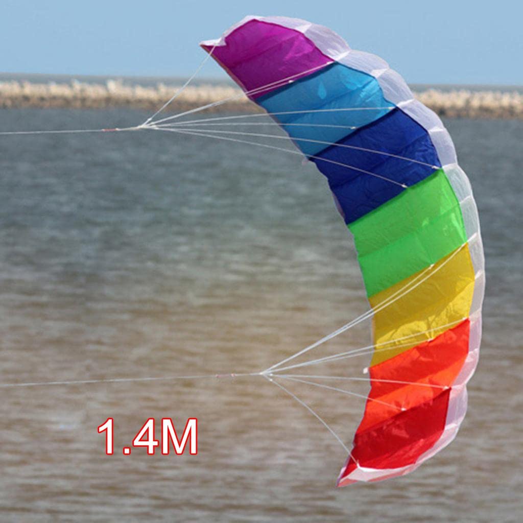 rockible Linea Doppia di Kitesurf, Parapendio da Surf Paracadute Volante di Potere di Kitesurf, 1.4m