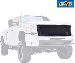EAG Replacement Grille Black Stainless Steel Wire Mesh with ABS Shell Fit for 07-10 Chevy SilveradoHD - coolthings.us