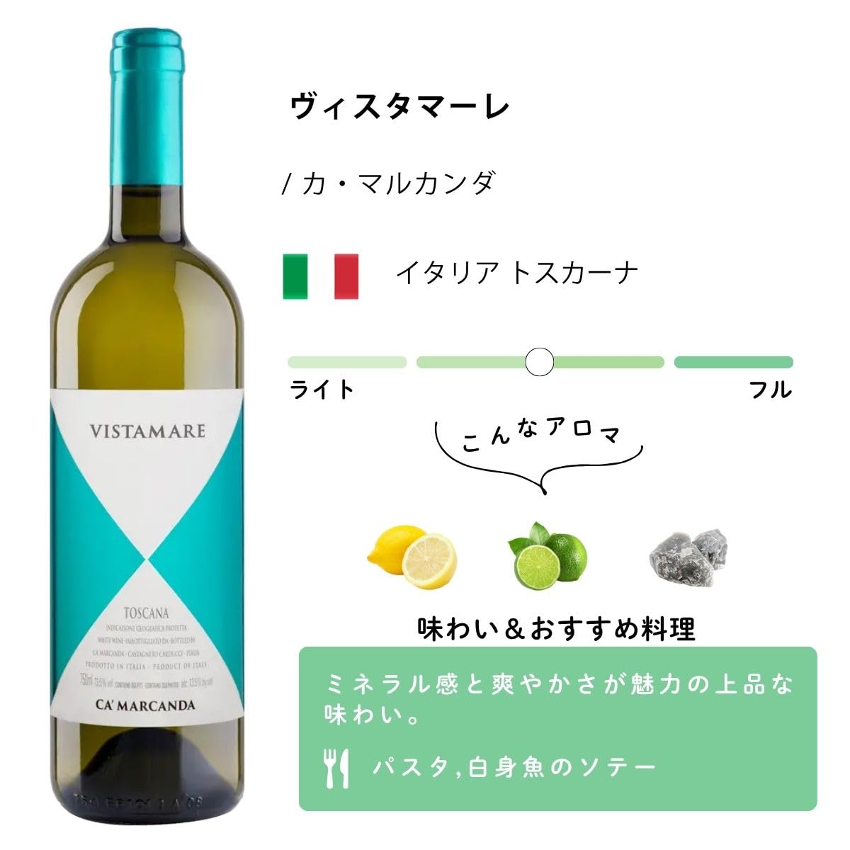 Amazon.co.jp: ワイン専門店エノテカ ヴィスタマーレ/カ・マルカンダ