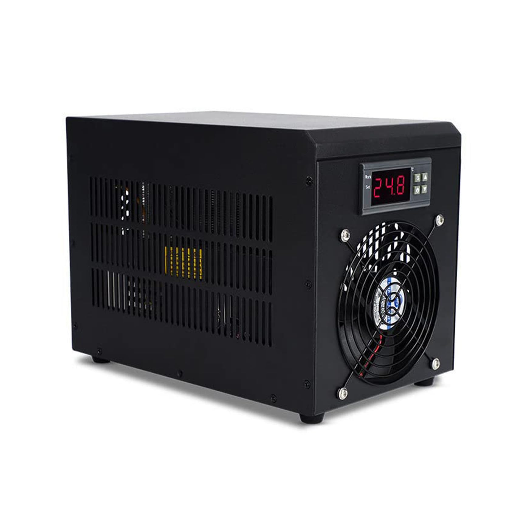 Sistema de enfriamiento de Tanque de Peces de 60 litros, Calentador Enfriador de Agua de Acuario de 180 W con Ajuste de Temperatura de Pantalla HD y Ventilador de enfriamiento Incorporado, para Cult