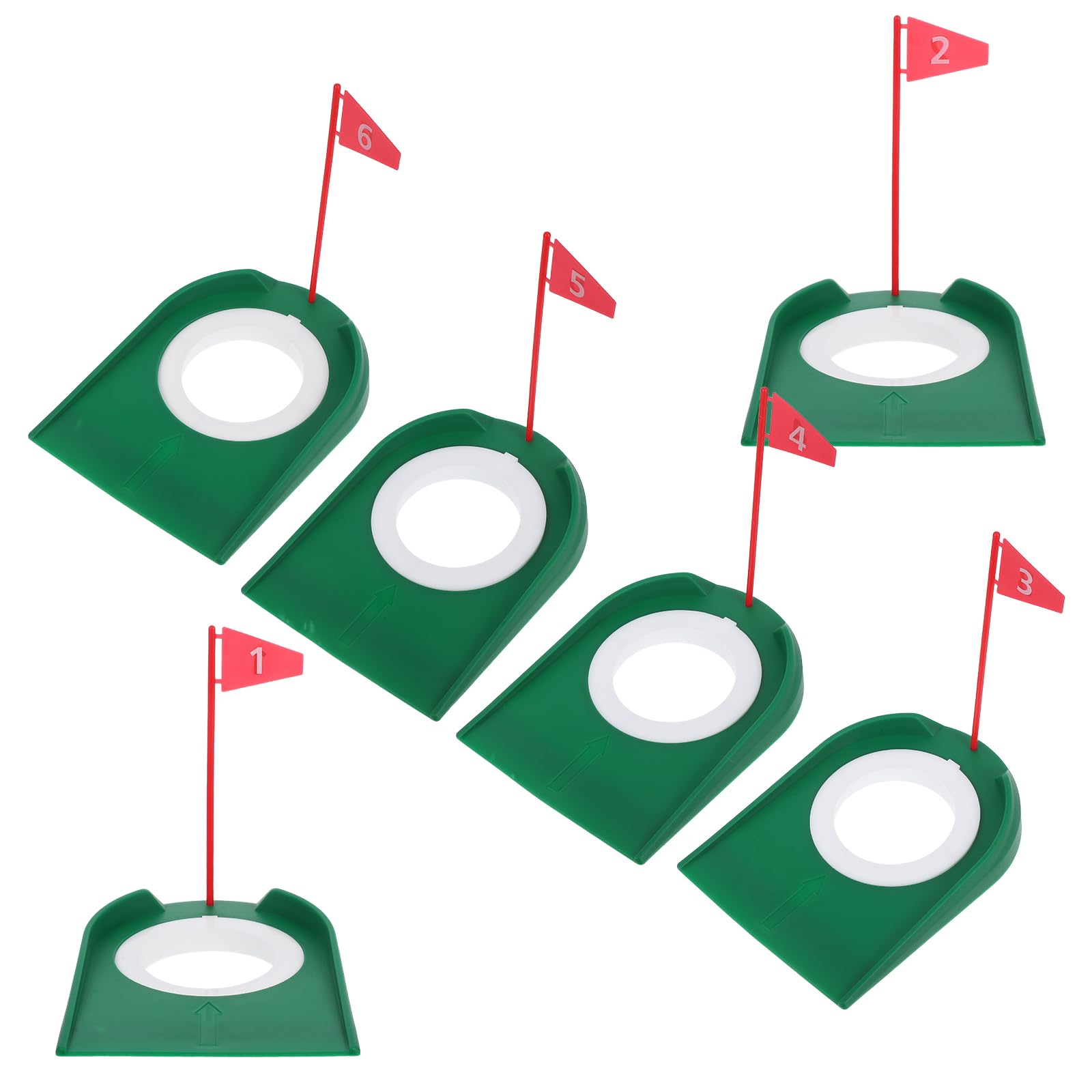 Copa de Golf Putting de Plástico Piezas 6 para Práctica