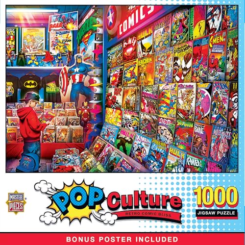 MasterPieces Rompecabezas de 1000 Piezas para Adultos, Familia o Jóvenes - Retro Comic Bliss - 19.25"x26.75" miniatura 1
