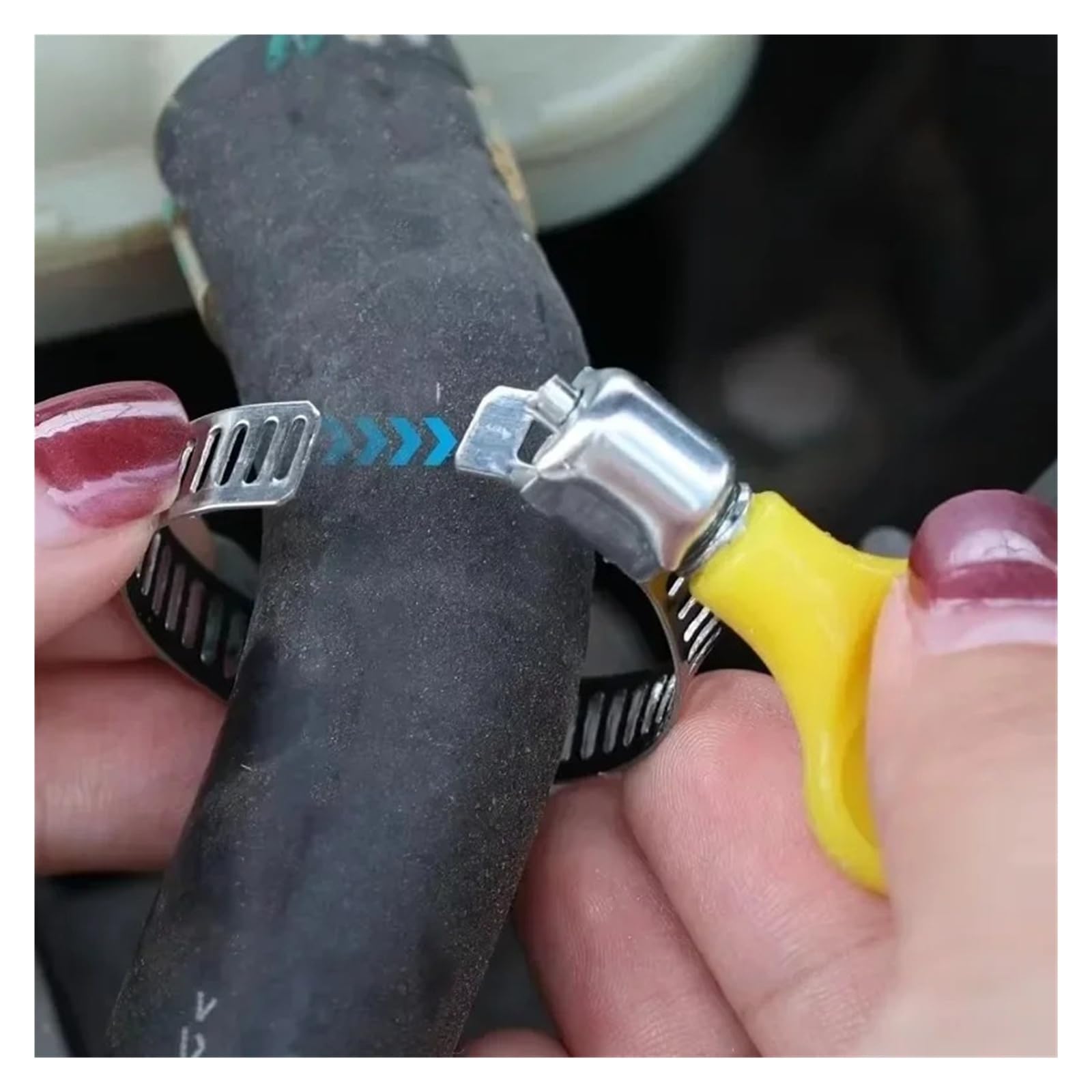 50-10 abrazaderas de manguera de acero inoxidable, clips de tubería ajustables, kit de herramientas para grifo de tubo, tuberías de agua, sujetadores surtido de accesorios (50 piezas)