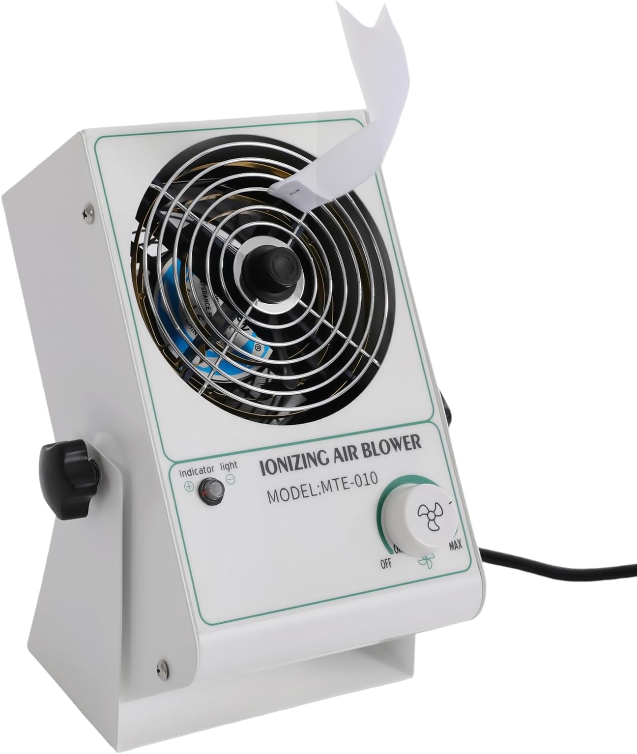 Ionizing Air Blower Fan Ion Anti-Static Elimination Ionizer Desktop Ion Electric Fan for Eliminating Static Electricity 110V 60Hz
