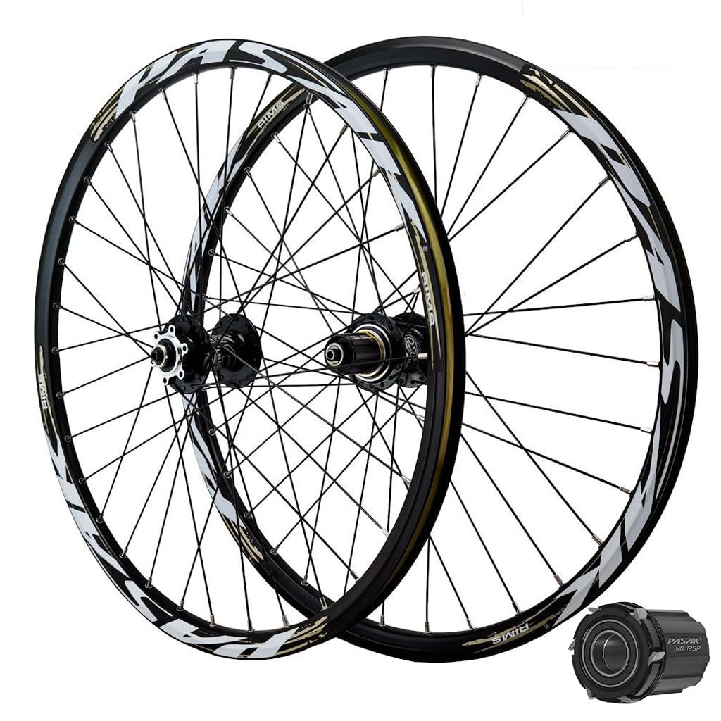 Ruedas de bicicleta de montaña de 24 pulgadas, 26, 27.5, 29 pulgadas, aleación de aluminio, freno de disco, 32 radios, ruedas delanteras y traseras de ciclismo, llanta MTB para 7-12 velocidades, 2250