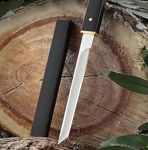 Image of PINBO Machado Japanese Style Mini Kitchen Knife - Stainless Steel Blade with Sheath - Compact Chef Knife for Fruit, Vegetables, Chopping, Gifting, Camping & Restaurant Use