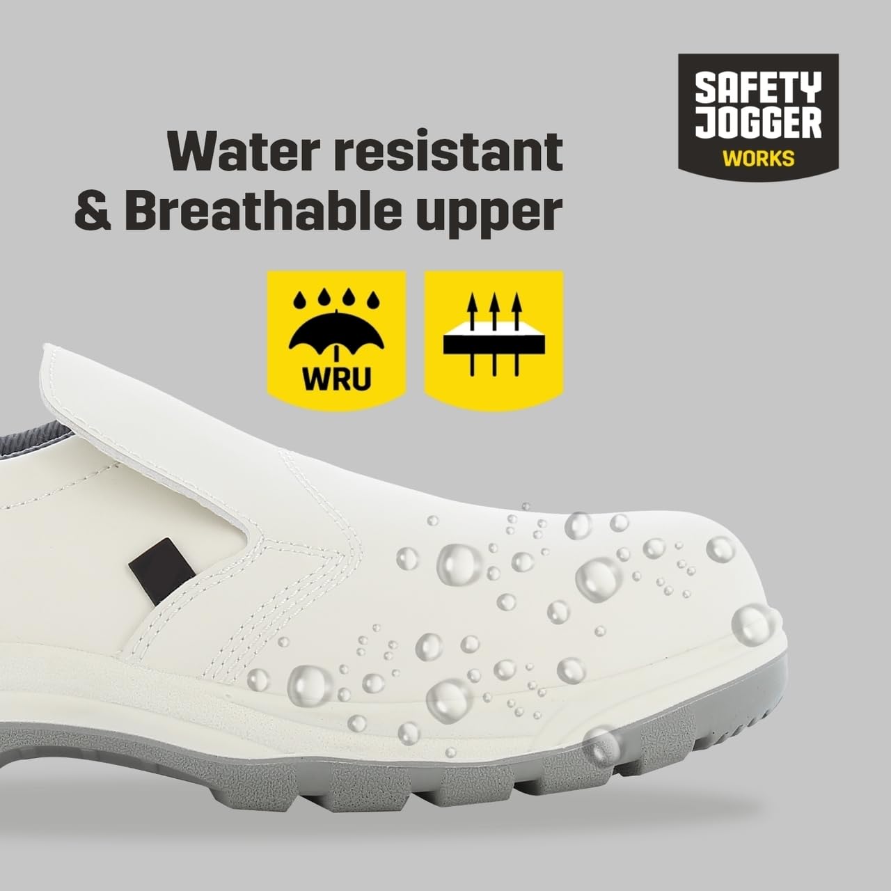 Safety Jogger Unisex X0500, buty robocze i ochronne, białe (White/L.Grey), 47 EU